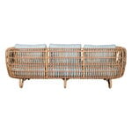 Cane-line Nest 3-istuttava sohva, luonnonvärinen - vaaleanharmaa