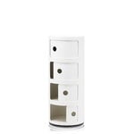 Kartell Componibili storage unit, 4 modules, white