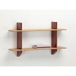 Vitra Rayonnage Mural shelf, Japanese red - oak