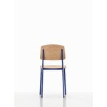 Vitra Standard chair, Prouvé Bleu Marcoule - oak