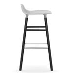 Normann Copenhagen Form bar stool, 75 cm, white - black oak
