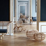 Sika-Design Fox lounge chair, natural rattan