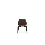 Normann Copenhagen My Chair Loungesessel, schwarz - cognacbraunes Leder