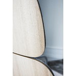 Normann Copenhagen Pad lounge chair high, grey steel - oak - Synergy LDS 16
