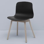 HAY About A Chair AAC12, nero - rovere saponato