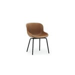 Normann Copenhagen Hyg chair, black steel - brandy leather Ultra