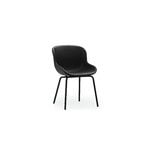 Normann Copenhagen Hyg stol, svart stål - svart läder Ultra