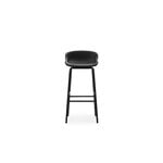 Normann Copenhagen Hyg bar stool, 75 cm, black - black leather Ultra