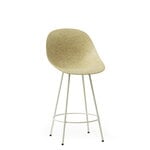 Normann Copenhagen Mat bar chair, 65 cm, cream steel - hemp