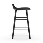 Normann Copenhagen Form barstol 65 cm, svart - svart ek