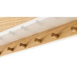 Audo Copenhagen Epoch shelf with rack 118, oak - fog