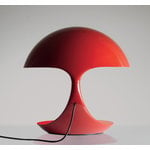 Martinelli Luce Lampe de table Cobra, 50 ans, rouge
