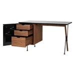 GUBI 62 Desk, walnut - black