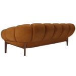 GUBI Croissant 3-ist sohva, pähkinä - nahka Chamois Cuoio 1708