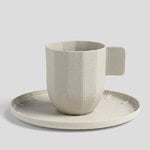HAY Paper Porcelain coffee saucer, light grey