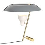 Astep Model 548 table lamp, polished brass - grey