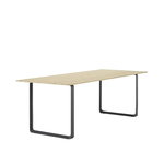 Muuto 70/70 table, 225 x 90 cm, solid oak - black
