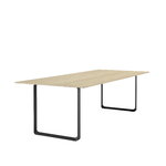 Muuto 70/70 table, 255 x 108 cm, solid oak - black