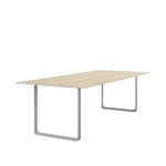 Muuto 70/70 table, 255 x 108 cm, solid oak - grey