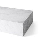 Menu Plinth pöytä, matala, valkoinen Carrara marmori