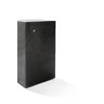 Menu Plinth table, high, black Marquina marble