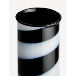 Kosta Boda Lab Cylinder maljakko, 300 mm, musta - valkoinen, näkymä 3