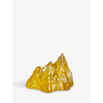 Kosta Boda Photophore The Rock, 91 mm, jaune