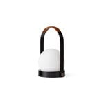 Audo Copenhagen Carrie lampe de table portable, Anniv. Ed., IP44, acier, noir - cuir, image extra