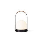 Audo Copenhagen Carrie lampe de table portable, Anniv. Ed., IP44, acier, noir - cuir, image extra
