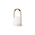 Audo Copenhagen Carrie portable table lamp, Anniv. Ed., IP44, steel, ivory - leather, extra image