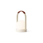 Audo Copenhagen Carrie portable table lamp, Anniv. Ed., IP44, steel, ivory - leather, extra image