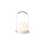 Audo Copenhagen Carrie portable table lamp, Anniv. Ed., IP44, steel, ivory - leather, extra image