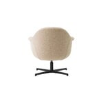 Audo Copenhagen Harbour lounge chair, swivel with return black - Baena 15 beige, extra image