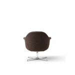Audo Copenhagen Harbour lounge chair, swivel, polished aluminium - Logan Haze dark brown, extra image