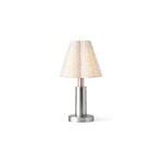 Audo Copenhagen Admiral Portable table lamp, chrome - linen, view 4
