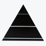 Design Letters Black Paper Triangle seinähylly