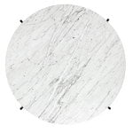 GUBI TS sohvapöytä, 80 cm, musta - valkoinen marmori
