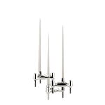 STOFF Copenhagen STOFF BMF candle holder, chrome, view 3