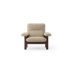 Audo Copenhagen Fauteuil lounge Brasilia, chêne teinté foncé - Bouclé 02