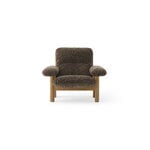 Audo Copenhagen Brasilia lounge chair, oak - Root sheepskin