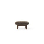 Audo Copenhagen Brasilia ottoman, dark stained oak - Root sheepskin