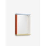 Vitra Miroir Colour Frame, petit modèle, bleu - orange