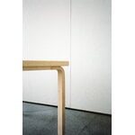 Artek Aalto table 82A, birch - white laminate