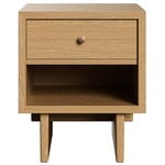 GUBI Private side table, light stained oak