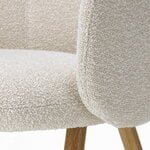 Vitra Mikado side chair, natural oak - Nubia 01 ivory/pearl