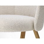 Vitra Mikado side chair, natural oak - Nubia 01 ivory/pearl