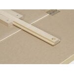 Artek Aalto foldable table DL81C, birch - clay/walnut linoleum