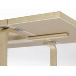 Artek Aalto foldable table DL81C, birch - black linoleum