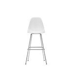 Vitra Sgabello Eames Plastic, alto, cotton white RE - cromo