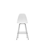 Vitra Tabouret en plastique Eames, taille moyenne, blanc coton RE - chrome